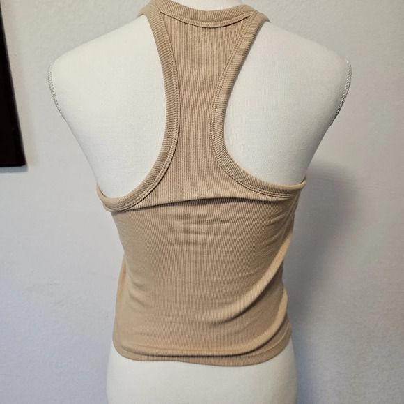 Urban Rebel Tan Crop Top Tank Women's Size Medium *Tag Hole - Picture 7 of 9